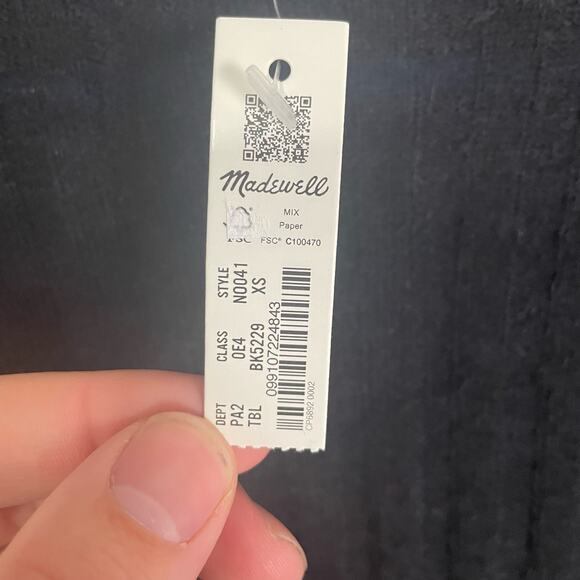 Madewell Harry Sheer Alpaca Mock Neck Lightweight Shirt US Women's XS New - Picture 5 of 6